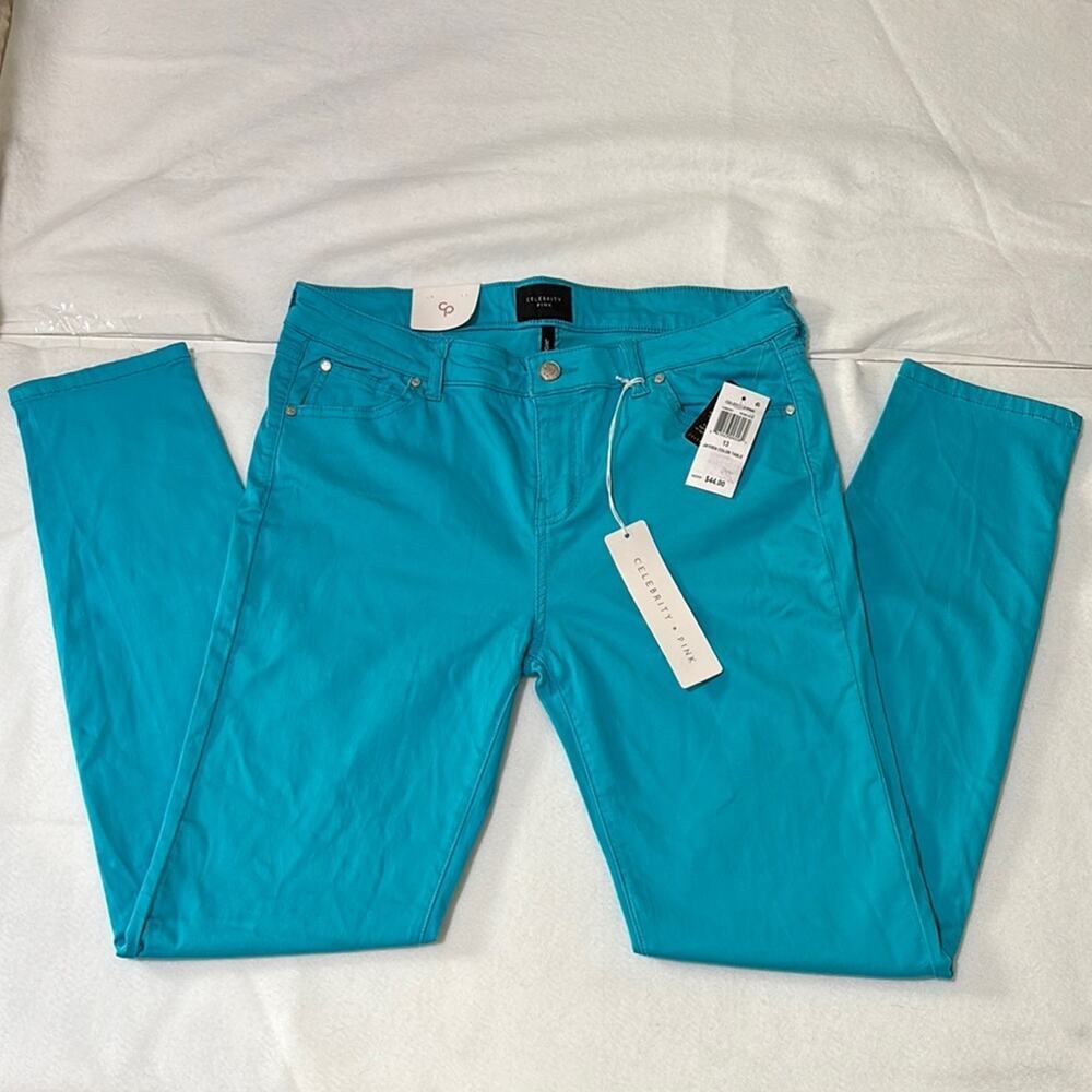 Celebrity Pink Jayden Skinny Pant Junior’s Size 13 Blue New